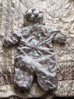 Зимний комбинезон на девочку 68см