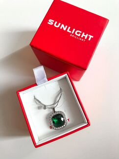 Кольцо и подвеска Sunlight серебро, наноситал