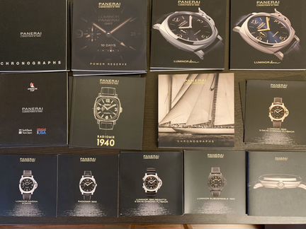 Panerai редкие книги и буклеты из личной коллекции
