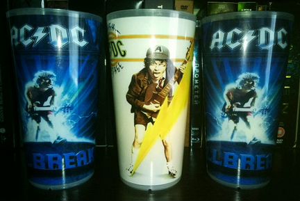Пивные бокалы с концертов AC/DC