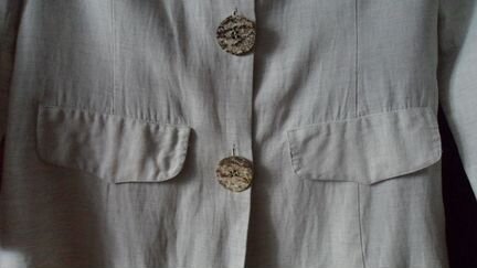 Женский летний пиджак и шорты из льна