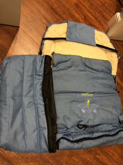 Меховой конверт на овчине в коляску