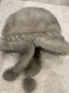 Шапка-ушанка из норки