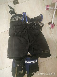 Хоккейные шорты, краги под замену