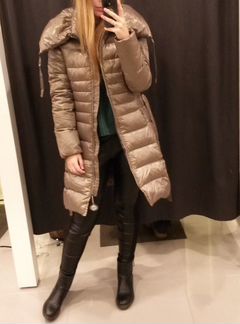 Пуховик куртка зимняя женская ostin карамельный