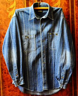 Джинсовая рубашка wrangler 48-50р