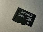 Карта памяти MicroSD 16гб SanDisk