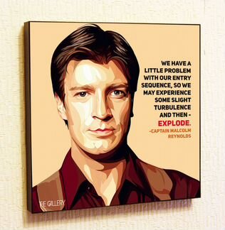 Картина Поп Арт Постер Малькольм Рейнольдс
