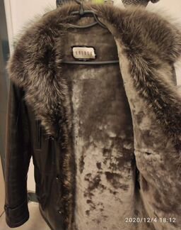 Куртка, натуральный мех и натуральная кожа