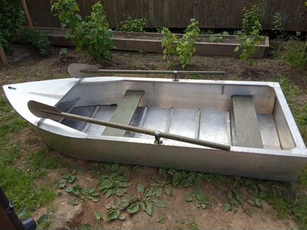Алюминиевая лодка двухместная бу