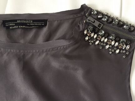 Шелковый топ allsaints