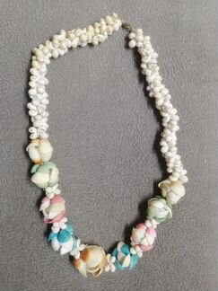 Бусы из натуральных ракушек