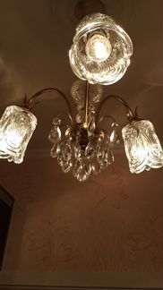Люстра хрустальная. Ретро. Винтаж
