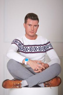 Мужской белый джемпер Etro р.S оригинал