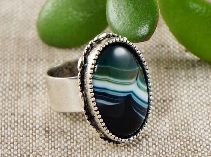 Кольцо Агат 