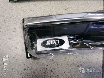 Дефлекторы Kia Rio хром нержавеющий молдинг