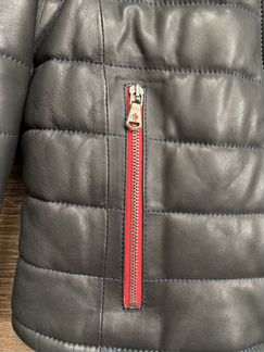 Кожаная куртка Moncler