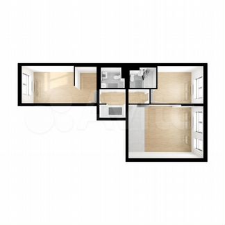 3-к квартира, 72.2 м², 21/24 эт.