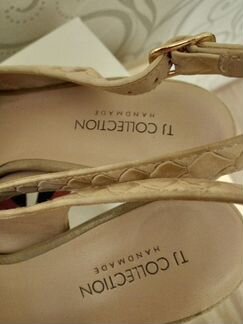 Эффектные кожаные босоножки