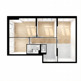 3-к квартира, 87.8 м², 8/32 эт.