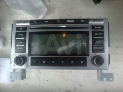Штатная магнитола на Хёндай Санта Фе 2 + рамка