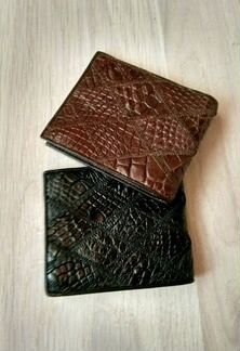 Мужской кошелёк бумажник из крокодиловой кожи