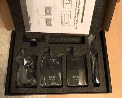 Микрофон беспроводной EYK EW-C101(+выход наушники)