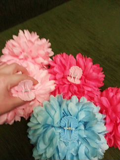 Заколки для волос,краб,цветок