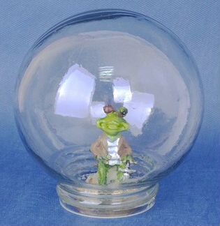 Винтажный стеклянный круглый ретро плафон