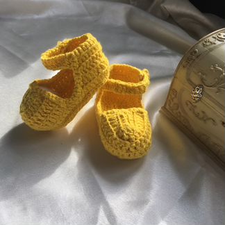 Туфельки-башмачки вязанные. Обмен на пряжу
