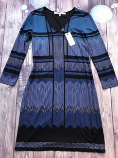 Расписное трикотажное платье Max Studio размер S