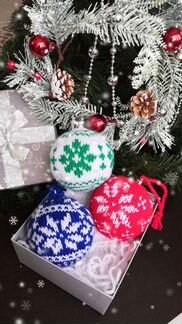 Новогодний шар ручной работы