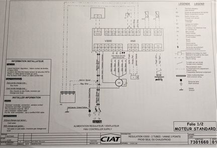 Контроллер фанкойла KNX V3000 ciat