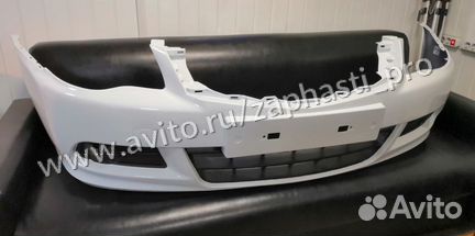 Бампер Nissan Almera G15 передний под птф
