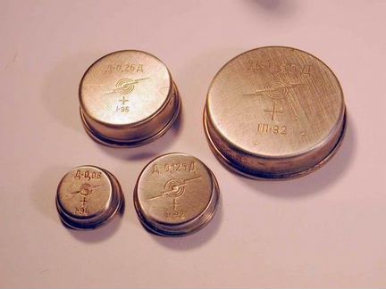 Аккумулятор Д-0.55С Д-0.26 Д-0.125 Д-0.06 Д-0.03