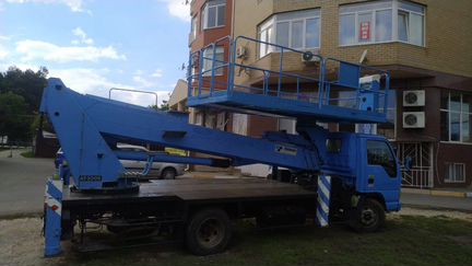 Аренда автовышки-платформы (балкон, супердек)