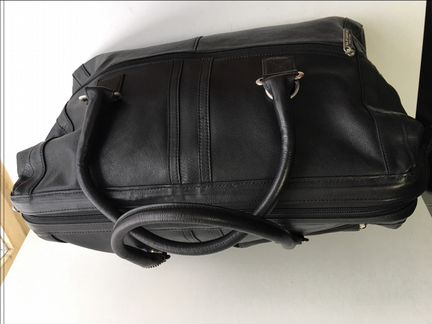 Дорожная сумка саквояж из натуральной кожи