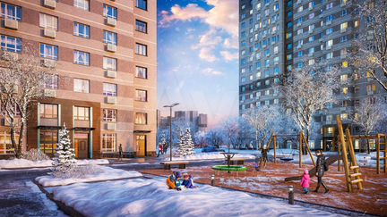 3-к квартира, 60.6 м², 18/19 эт.