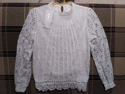 Блузки нарядные кружевные новые