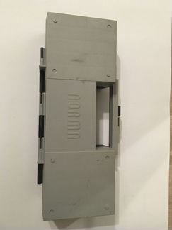 Чехол кофр для аудиокассет пластик серый