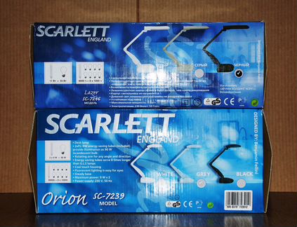 Светильники настольные Scarlett (SC-7239, SC-7246)