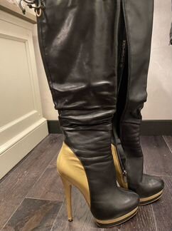 Сапоги зимние женские 37 натуральная кожа