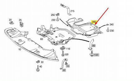 Защита кпп Mercedes E-Class S211 112.954 3.2L 2004