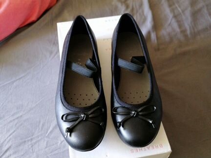 Балетки чёрные, 35 размер