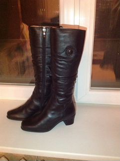 Сапоги кожаные р-р 38