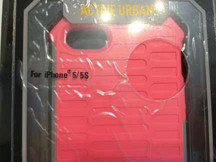 Прочный розовый чехол Caterpillar для iPhone 5/5s