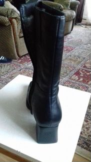 Сапоги зимние кожаные