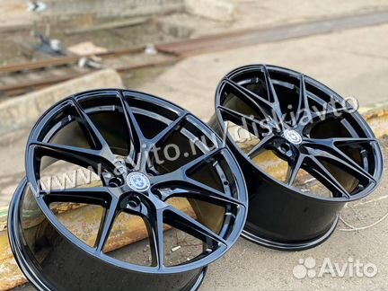 Диски HRE черный глянец R20 5-112 для Audi Q5