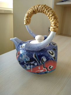 Заварочный чайник дизайнерский. Керамика. Новый