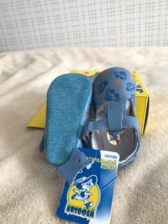 Пинетки новые, натуральная кожа. Размер 19